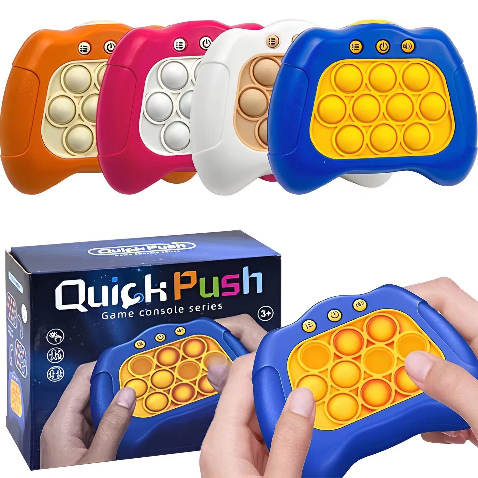 Early Education Game Console Pop it Fidget Toy Fast Push Game Decompression  Toy