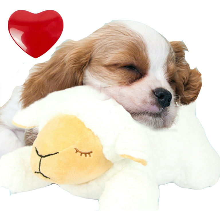 AIPINQI Doggy Heartbeat Stuffed Toy, Pet Anxiety Relief Sleep Aid