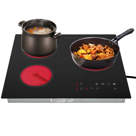 AIQIDI 3-Coil Ceramic Electric Cooktop