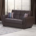 thumbnail image 1 of AIR ARMADA LOVESEAT 116 BROWN PU, 1 of 1