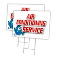 thumbnail image 1 of AIR CONDITIONING SERVICE 2 Pack Of 18" x 24" Yard Sign & Stake outdoor plastic window | Advertise Your Business | Stake Included Image On Front Only | Made in The USA, 1 of 3
