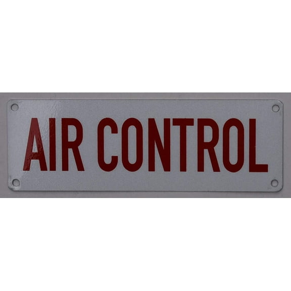 AIR Control Sign(Reflective !!, Aluminium 2X6)(ref-2022-4)