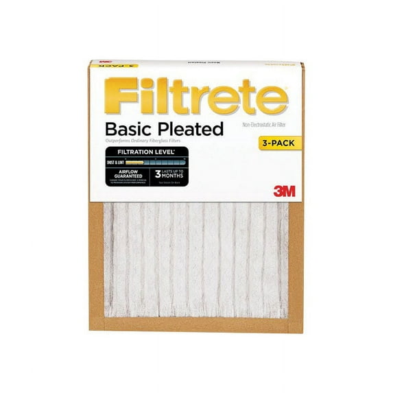 AIR FILTER 20X20X1 3PK