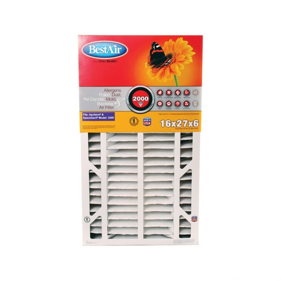AIR FILTER 27X16X6 PLTD (Pack of 2)