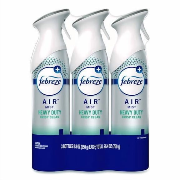 AIR, Heavy-Duty Crisp Clean, 8.8 oz Aerosol Spray, 3/Pack | Bundle of 5