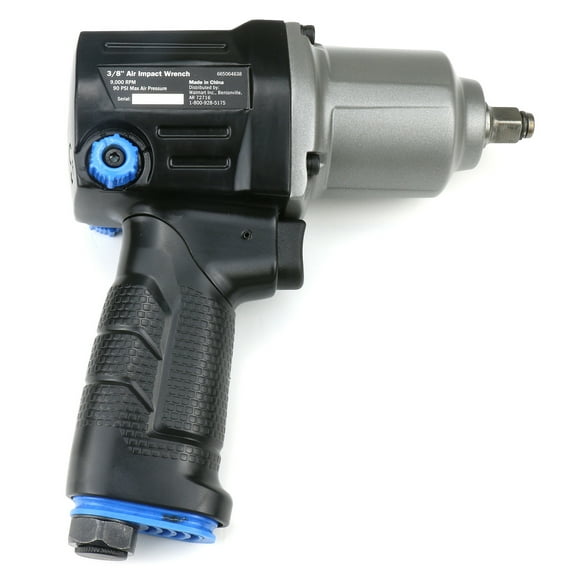 HART 3/8 in. Air Impact Wrench, Twin-hammer Impact Mechanism, 250 ft-lbs of Torque