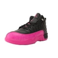 thumbnail image 1 of AIR JORDAN 12 RETRO XII PS SZ 3 Y KIDS BLACK DEADLY PINK SILVER 510816 026, 1 of 5