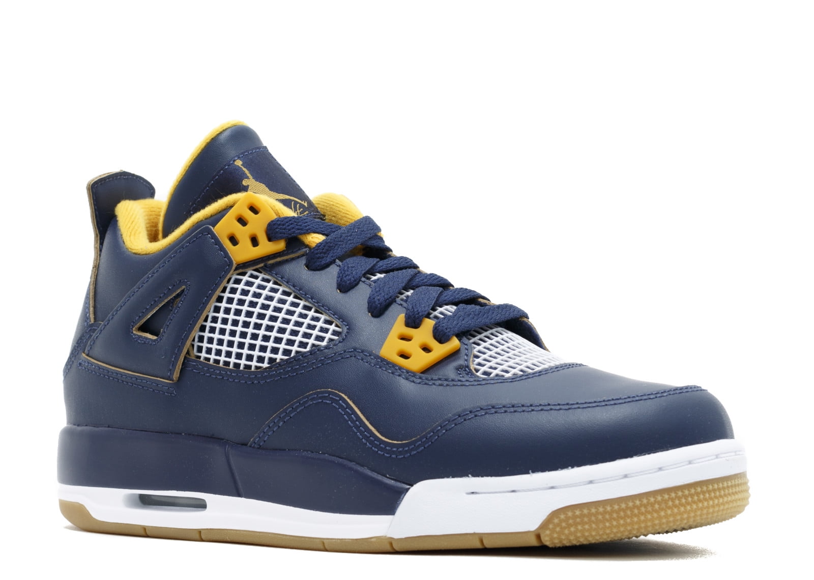 navy blue and gold jordan 4