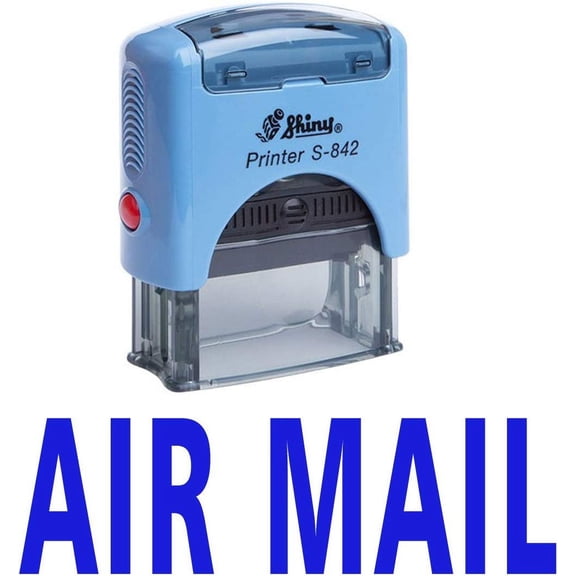 AIR MAIL Self Inking Rubber Stamp Office Stationary Custom Shiny Stamp