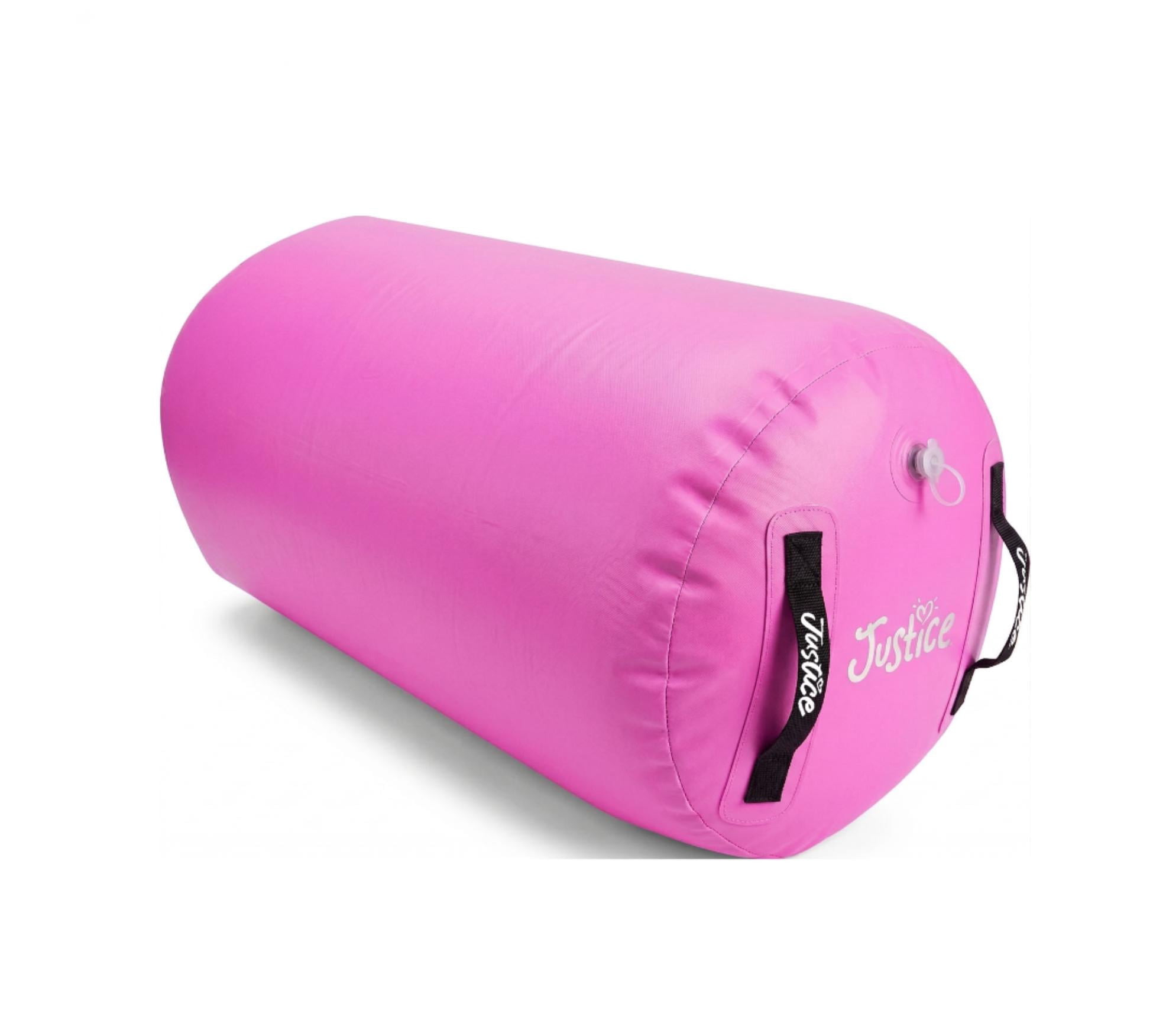 Air Roller Inflatable Tumbling Mat With Pump - Pink