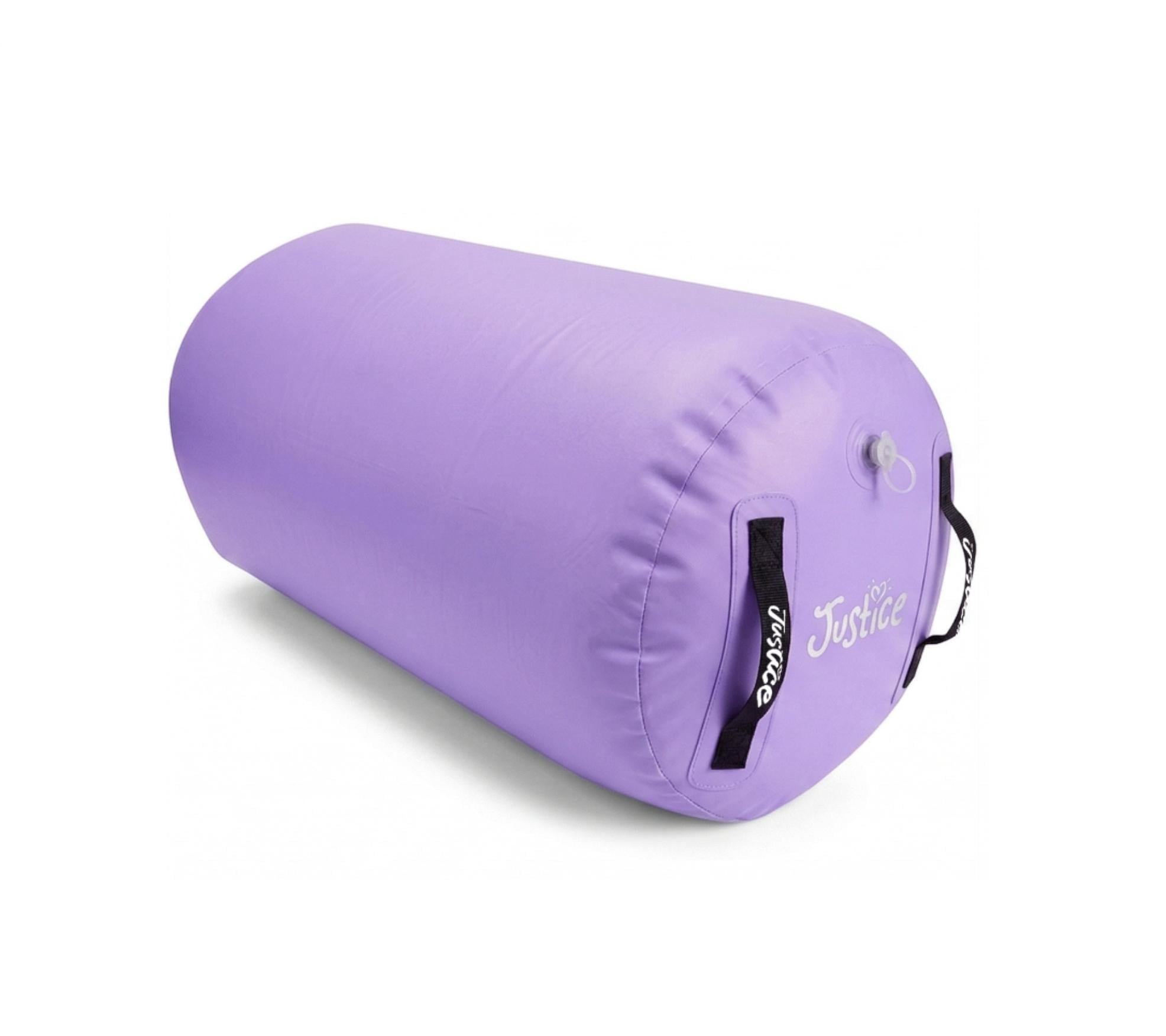 Air Roller Inflatable Tumbling Mat With Pump - Purple