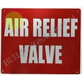 thumbnail image 1 of AIR Relief Valve Sign (Aluminium Reflective, RED 10x12) (ref-2201), 1 of 4