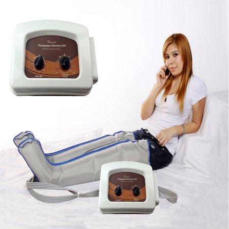 AIR SEQUENTIAL COMPRESSION LEG MASSAGER W/ XXL FULL LEG PAIR COMPLETE SET