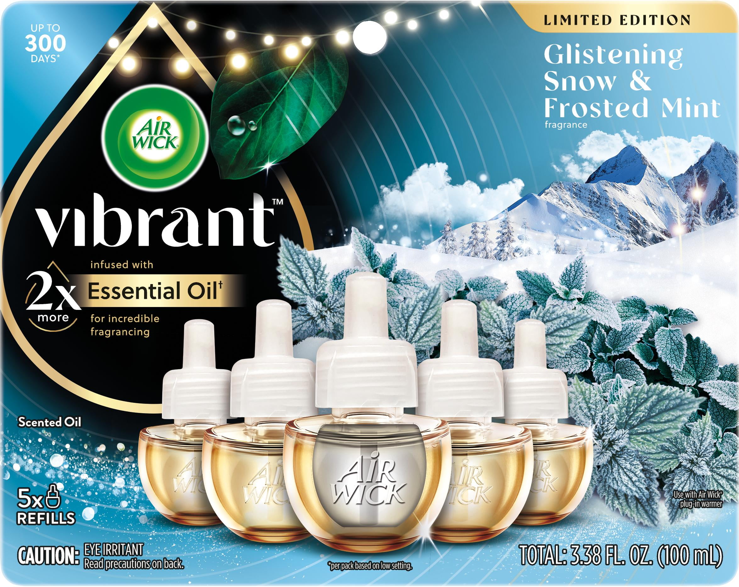Glistening Snow & Frosted Mint Scented Oil Refill Pack