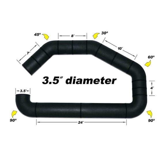 Airaid Universal Universal Intake Tube, AIR-100-350