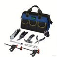 thumbnail image 1 of AIRAJ 10-Piece Home Tool Set with 13" Wide Mouth Tool Bag for Garden, Office & DIY Projects, 1 of 9
