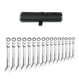X-Large Ratcheting Combination Wrench Set with Roll (16-Piece) X-Large Ratcheting Combination Wrench Set with Roll (16-Piece)