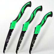 AIRAJ 3-Piece Foldable Saw,SK5 Steel Hand Saw with Three-Blade Design, Portable Camping Saw, Suitable for Cutting Branches, Pruning Trees, Gardening and Camping