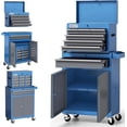 thumbnail image 1 of AIRAJ 7-Drawer Rolling Tool Chest with Wheels, 40" PortableMobile Tool Box for Garage & Workshop, Blue, 1 of 7