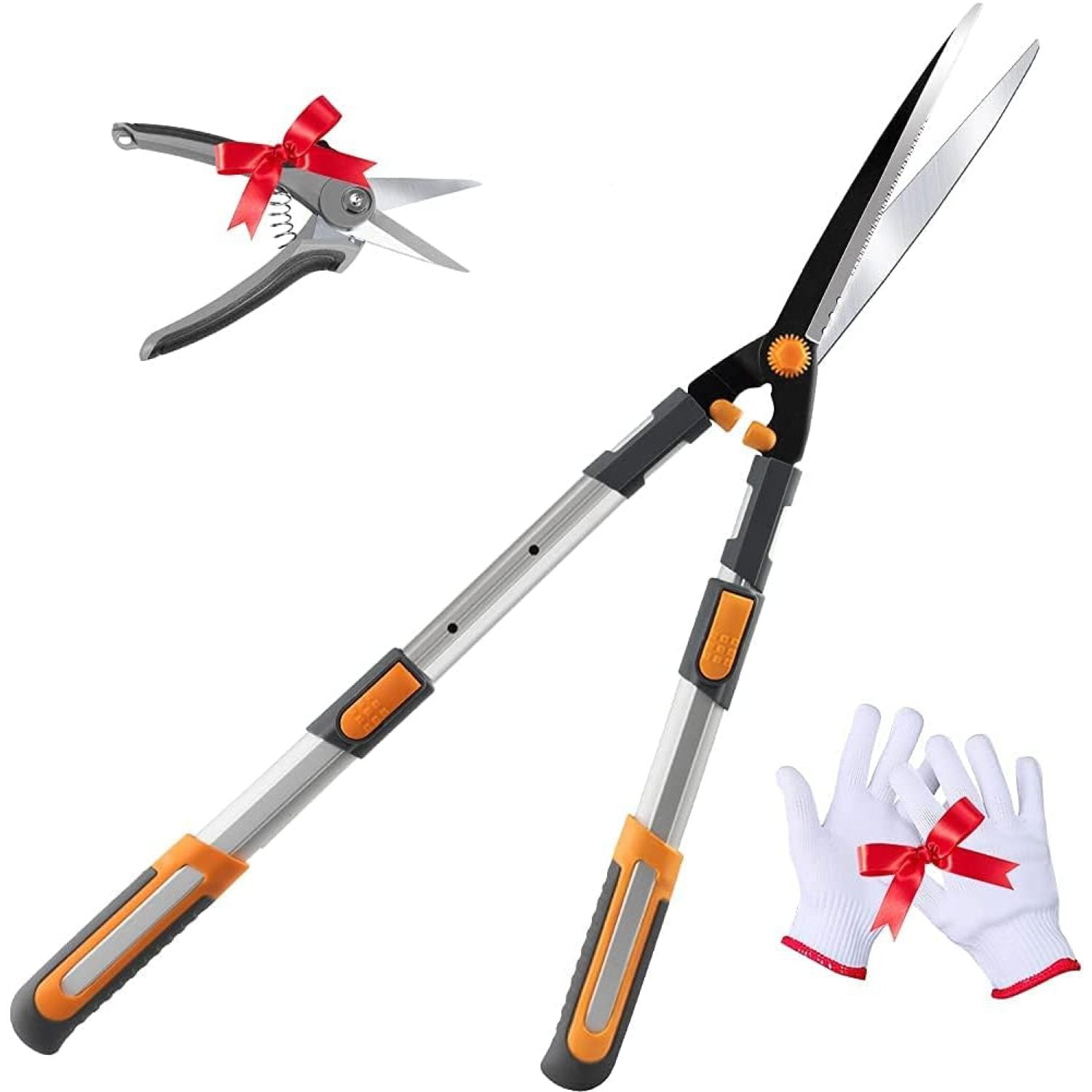AIRAJ Telescopic Hedge Clippers & Shears,Extendable Hedge Clippers