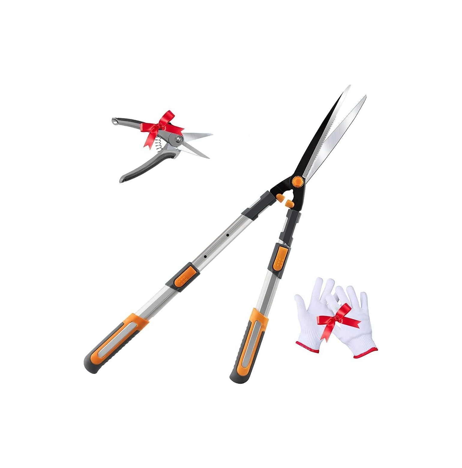 AIRAJ Telescopic Hedge Clippers & Shears,Extendable Hedge Clippers
