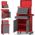 thumbnail image 1 of AIRAJ Tool Chest, Heavy-Duty 7-Drawer Rolling Tool Chest, Red Tool Cabinet on Wheels, 2 in 1 Tool Box for Workshop, Garage, 1 of 7