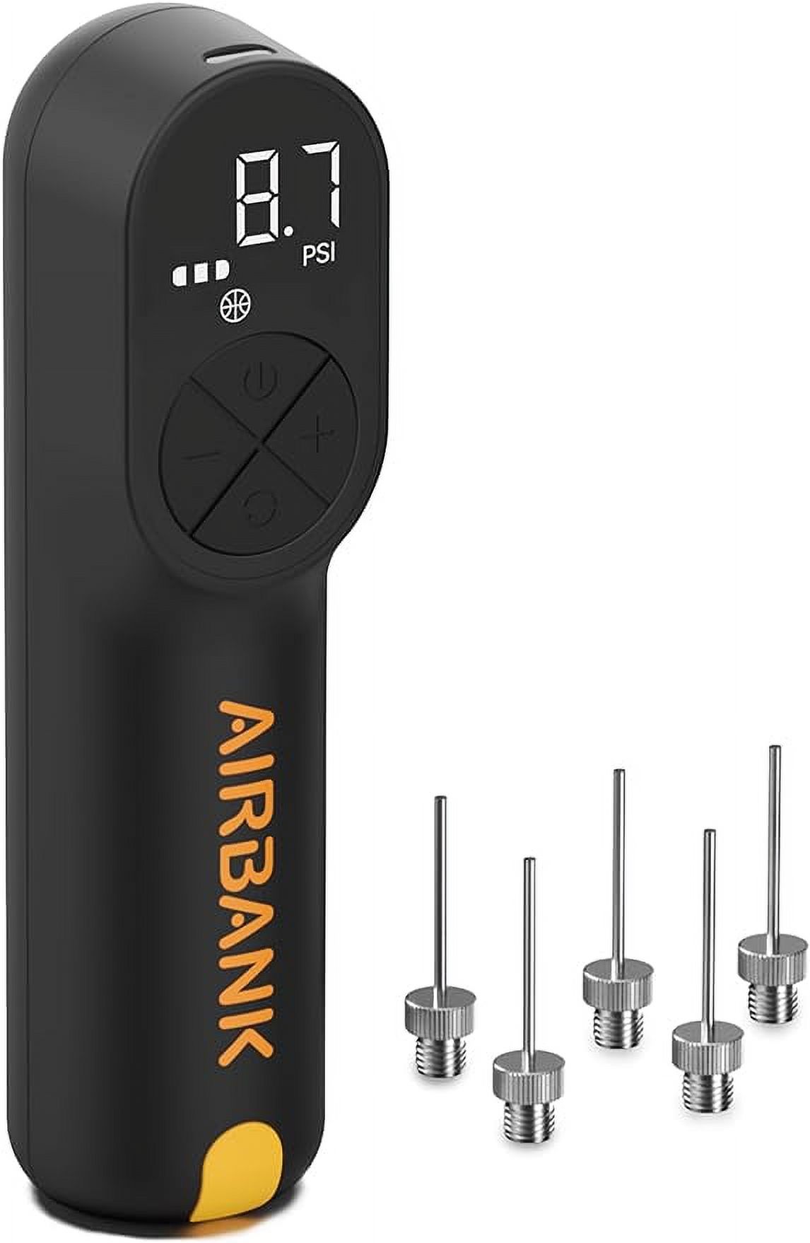 AIRBANK Electric Ball Pump MAKO, 4000mAh Basketball Pump, 20PSI Fast