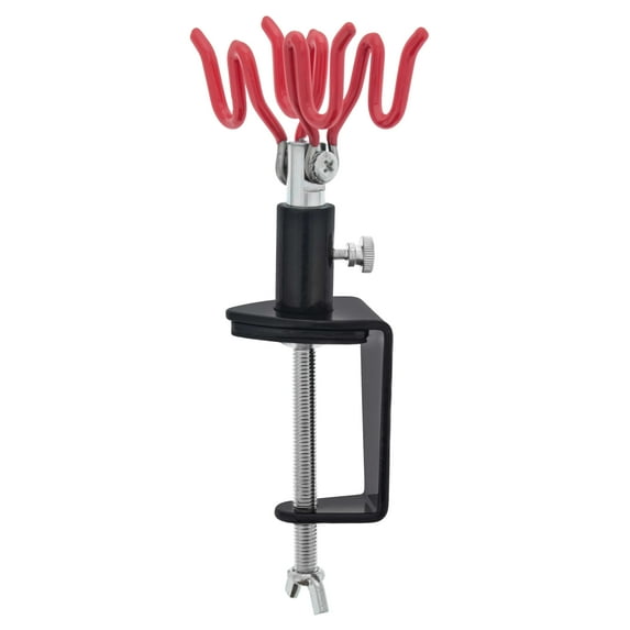 Master Airbrush Clamp-On 2-Airbrush Holder Stand - Table/Bench Mount - Airbrush Accessories and Supplies for Garage or Workspace