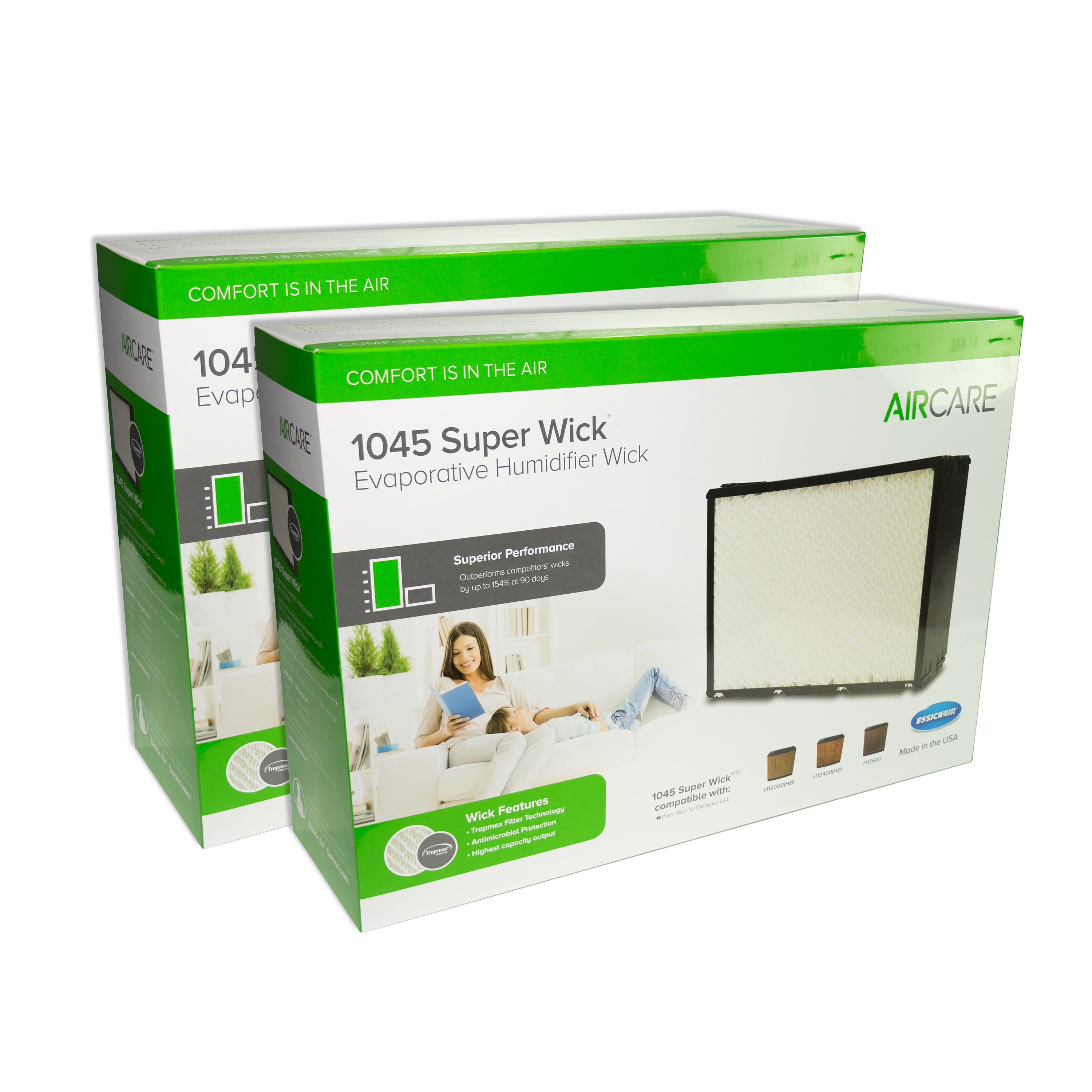 AIRCARE 1045 Replacement Console Wick, Black (2)