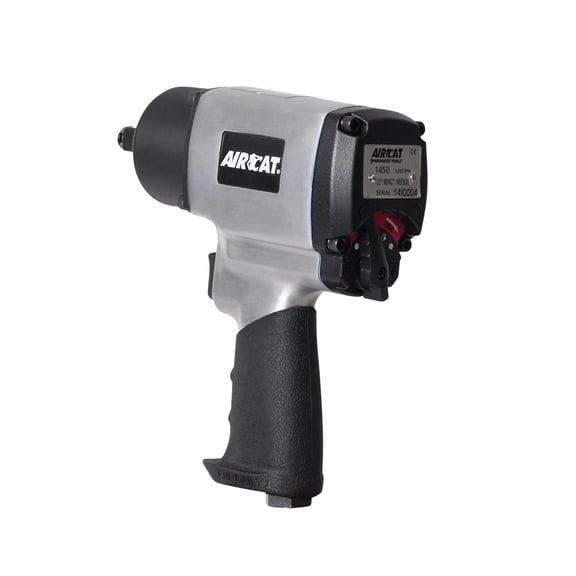 AIRCAT 1450 1/2'' Drive Air Impact Wrench 800 ft lbs High Torque (1085 Nm) AC1450,Silver,Small
