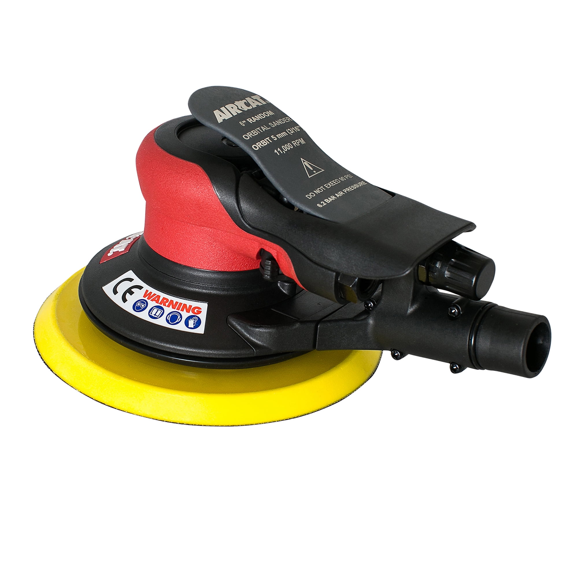 Hyper Tough 2.5 Amp Corded 5 inch Orbital Sander with Dust Bag, Vacuum Hose  Adapter & 3 Sanding Sheets (60, 80, & 120 Grit) 