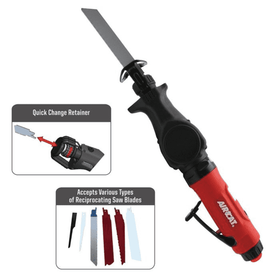 AIRCAT Reciprocating Air Saw, 5000 SPM, Model# 6355-A