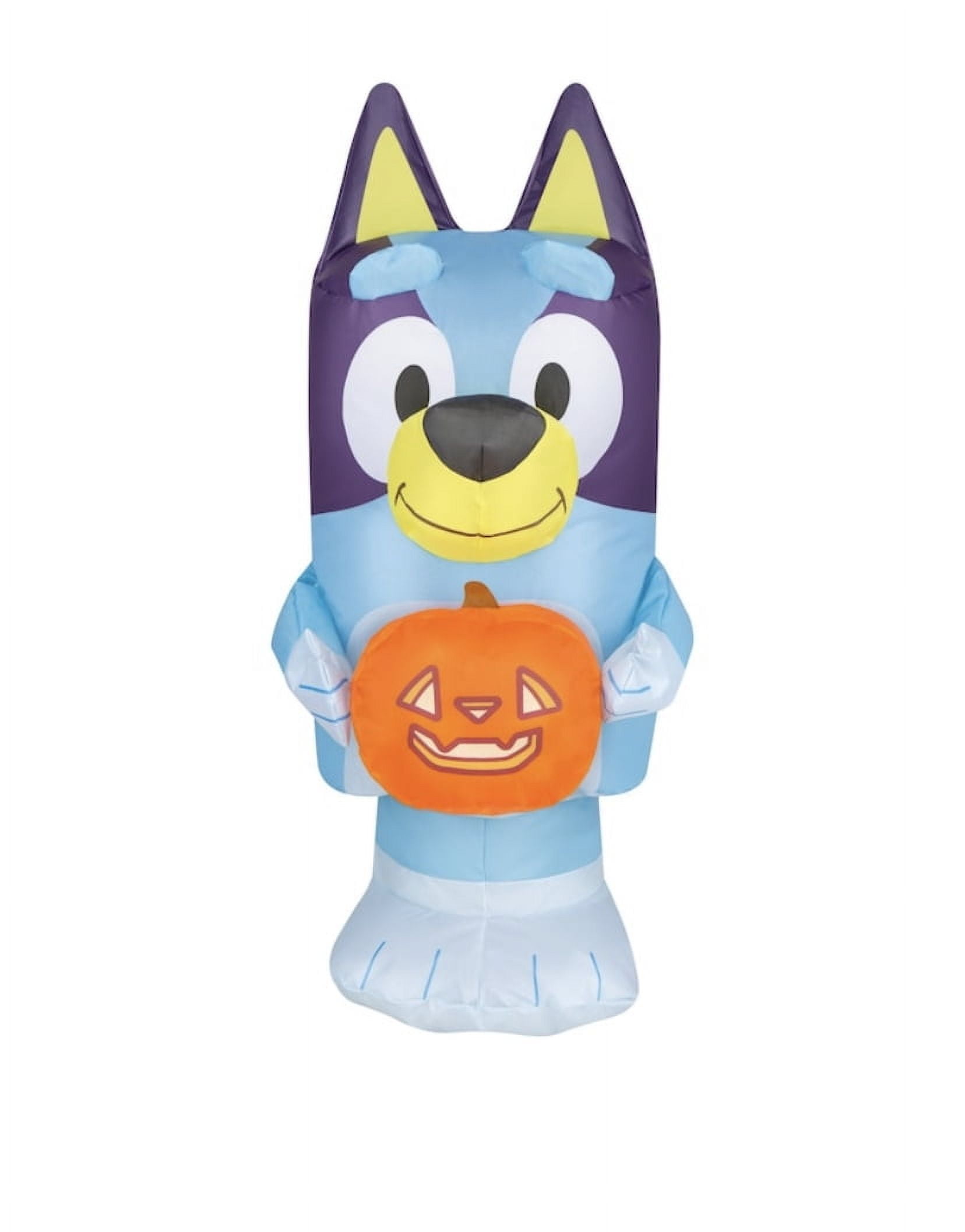 Halloween Airdorable Mini Yard Inflatables Bluey with Pumpkin 10.62 in x 14.56 in x 22.44 in 0.70 lb, Indoor/Outdoor Dcor, by Gemmy