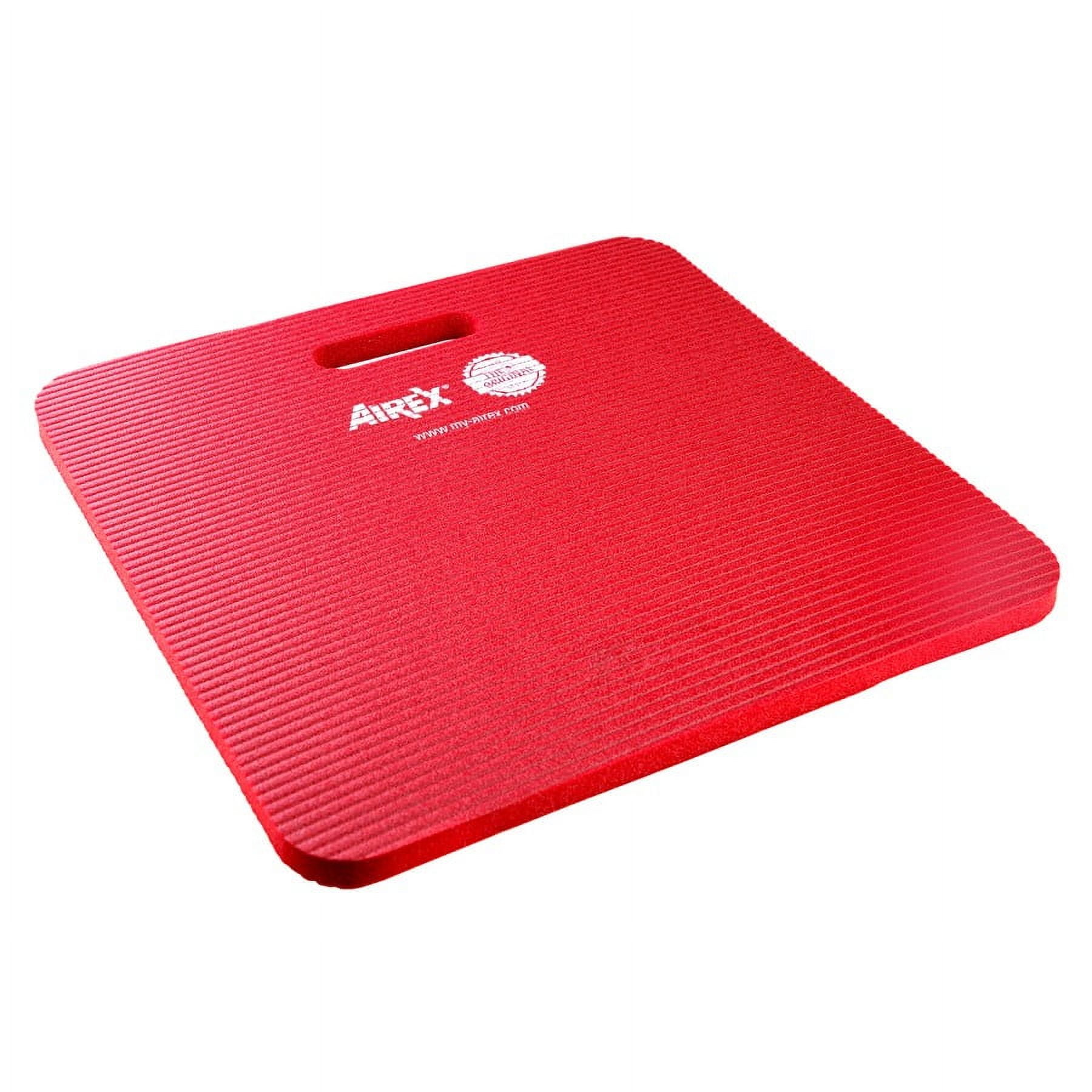 AIREX Premium Seat and Knee Cushion -Versatile Comfortable Knee or Seat Pad for Yoga, Pilates, Exercising, Gardening, Seating, Work 16" x 16", Red