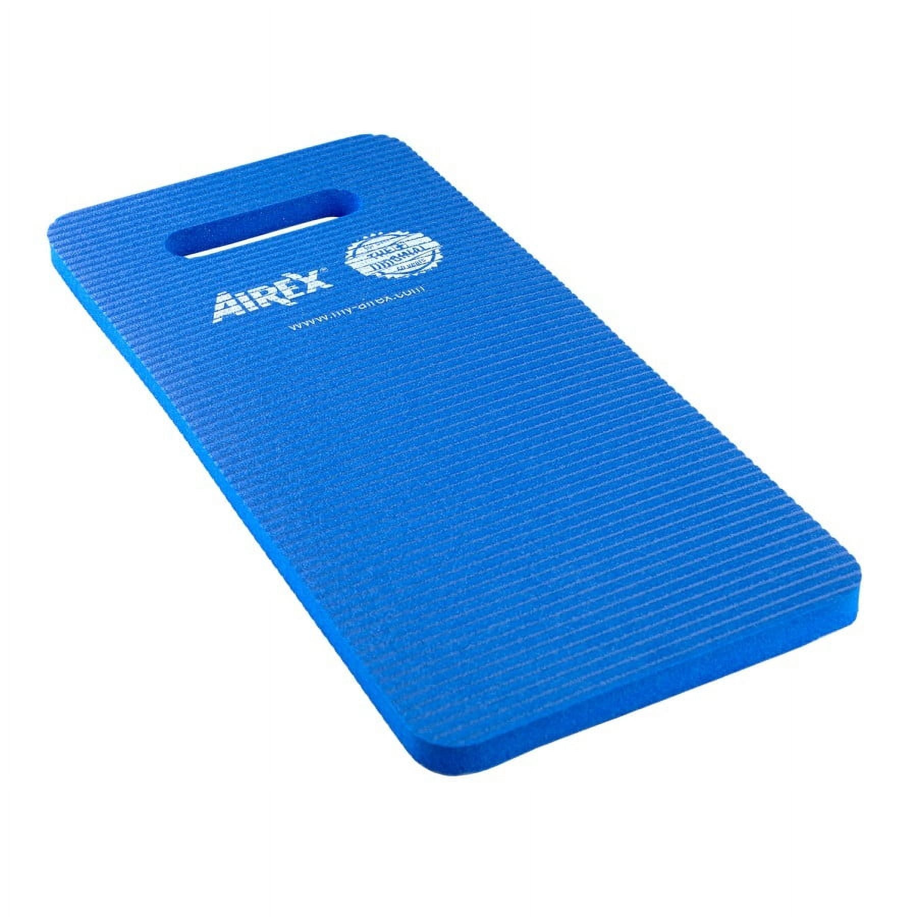 AIREX Premium Seat and Knee Cushion -Versatile Comfortable Knee or Seat Pad for Yoga, Pilates, Exercising, Gardening, Seating, Work,16" x 7.5", Blue