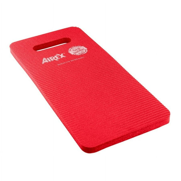 AIREX Premium Seat and Knee Cushion -Versatile Comfortable Knee or Seat Pad for Yoga, Pilates, Exercising, Gardening, Seating, Work 16" x 7.5", Red