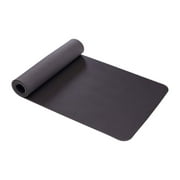 AIREX Yoga Pilates 190 Workout Exercise Foam Floor Mat Pad for Gym, Black