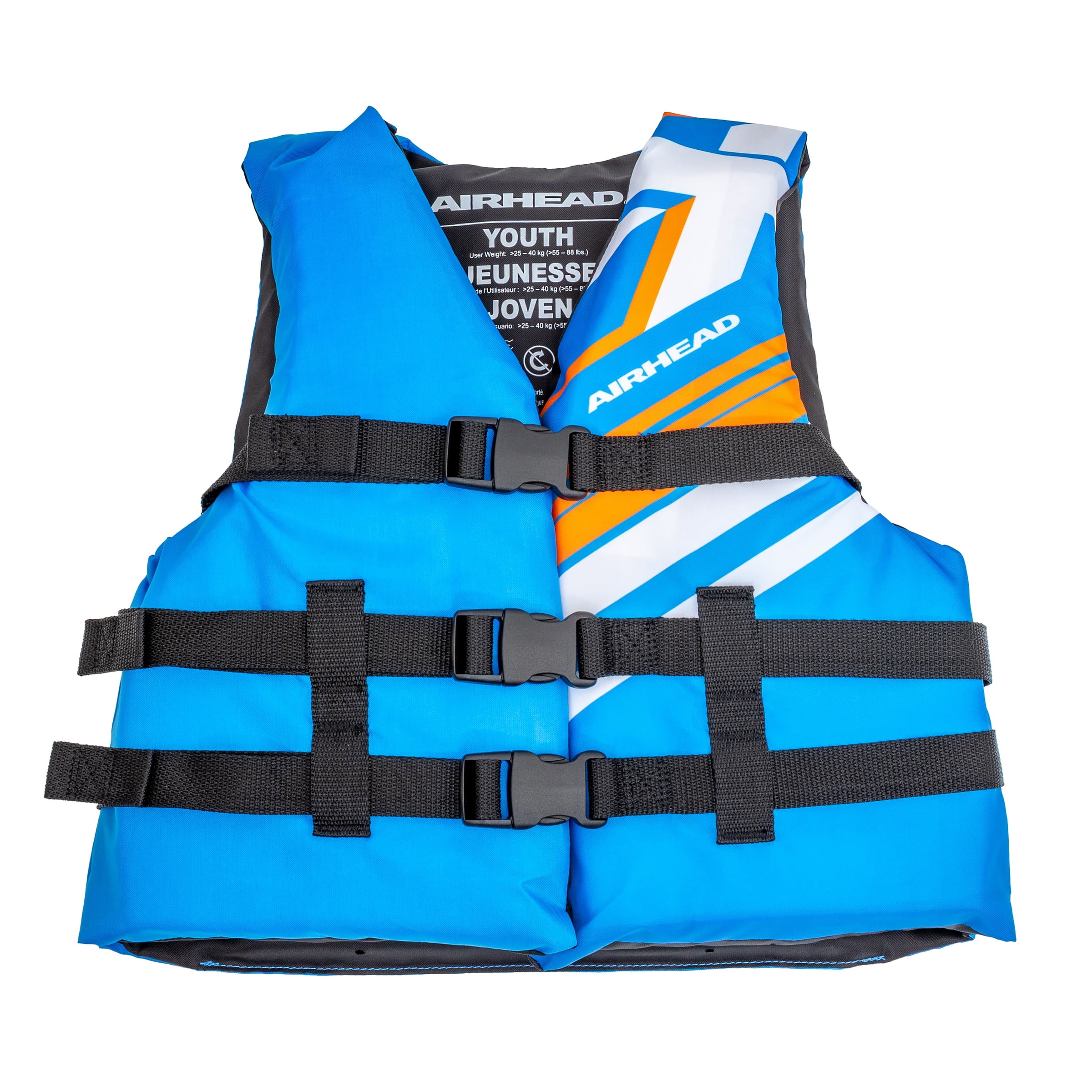AIRHEAD BOLT General Boating Life Vest, Closed-Sided PFD, Gray/Red ...