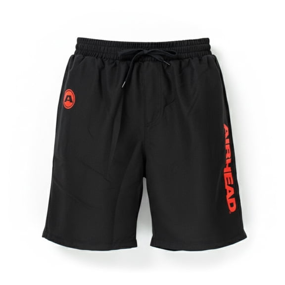 AIRHEAD Board Shorts, Quick Dry, Water Repellent, Black, Large