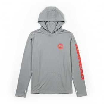 AIRHEAD Unisex UPF 50+ Protection Performance Hoodie, Grey, Large