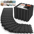 thumbnail image 1 of AIRHOP 18 PCS Gym Floor Mat, EVA Foam Puzzle Gym Mat, High-Density Interlocking Foam Floor Tiles for Home Gym, Play Workout Garage Kitchen Flooring 12.6"x12.6"x0.4", 1 of 8