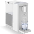 thumbnail image 1 of AIRHOP Instant Hot Water Dispenser, Quick Heating Countertop Water Dispenser with Child Locks, Adjustable 5 Temp 3 Water Volume Dispense, 100OZ 3L Removable Tank, Ideal for Home Office Kitchen, White, 1 of 7