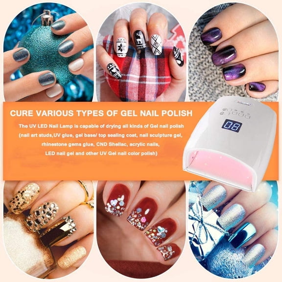 AIRKOUL 48W Nail Gel Dryer Wireless Led UV Manicure Lamp Rechargeable Nail Art Curing Lamp