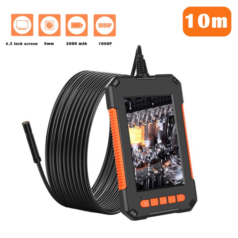 Digital industrial endoscope 4.3 inch lcd borescope videoscope with cmos sensor semi-rigid inspection camera handheld endoscope | US