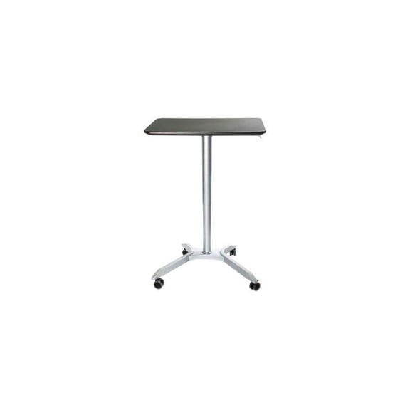 AIRLIFT XL Pneumatic Sit-Stand Mobile Desk Cart, Height-Adjustable from 27.1 to 41.9, White by Seville Classics