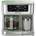 thumbnail image 1 of AIRMSEN 12-Cup Drip Coffee Maker with K Cup Combo, Programmable Coffee Machine with 1-4 Cup Setting, Single Serve or Coffee Pot, Auto Shut-off, Spill-Free Spout, Mint Green, 1 of 11