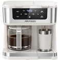 thumbnail image 1 of AIRMSEN 12-Cup Drip Coffee Maker with K Cup Combo, Programmable Coffee Machine with 1-4 Cup Setting, Single Serve or Coffee Pot, Auto Shut-off, Spill-Free Spout，Ivory White, 1 of 11