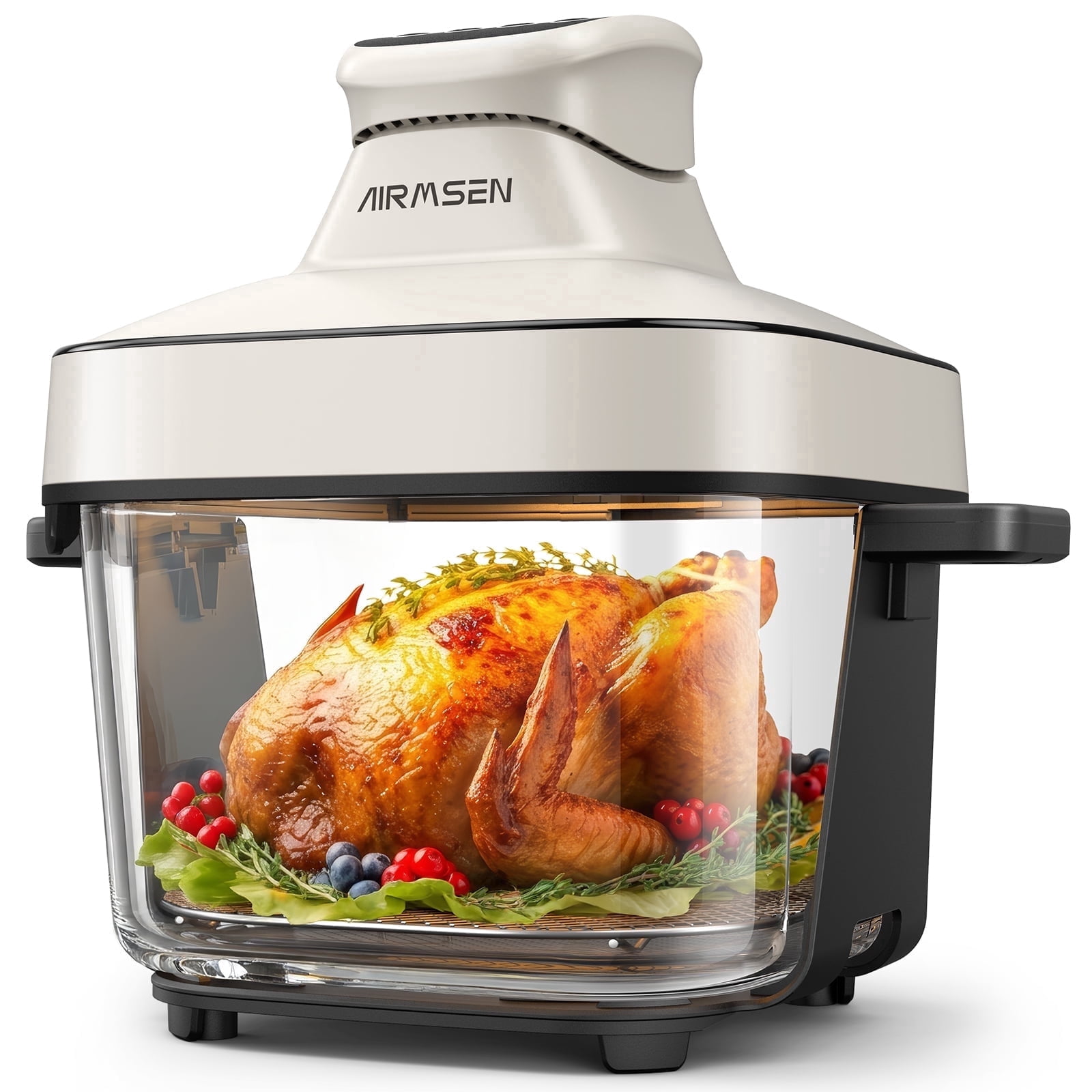 AIRMSEN 6.4QT Glass Air Fryer - rated 4.8 stars from 245 reviews