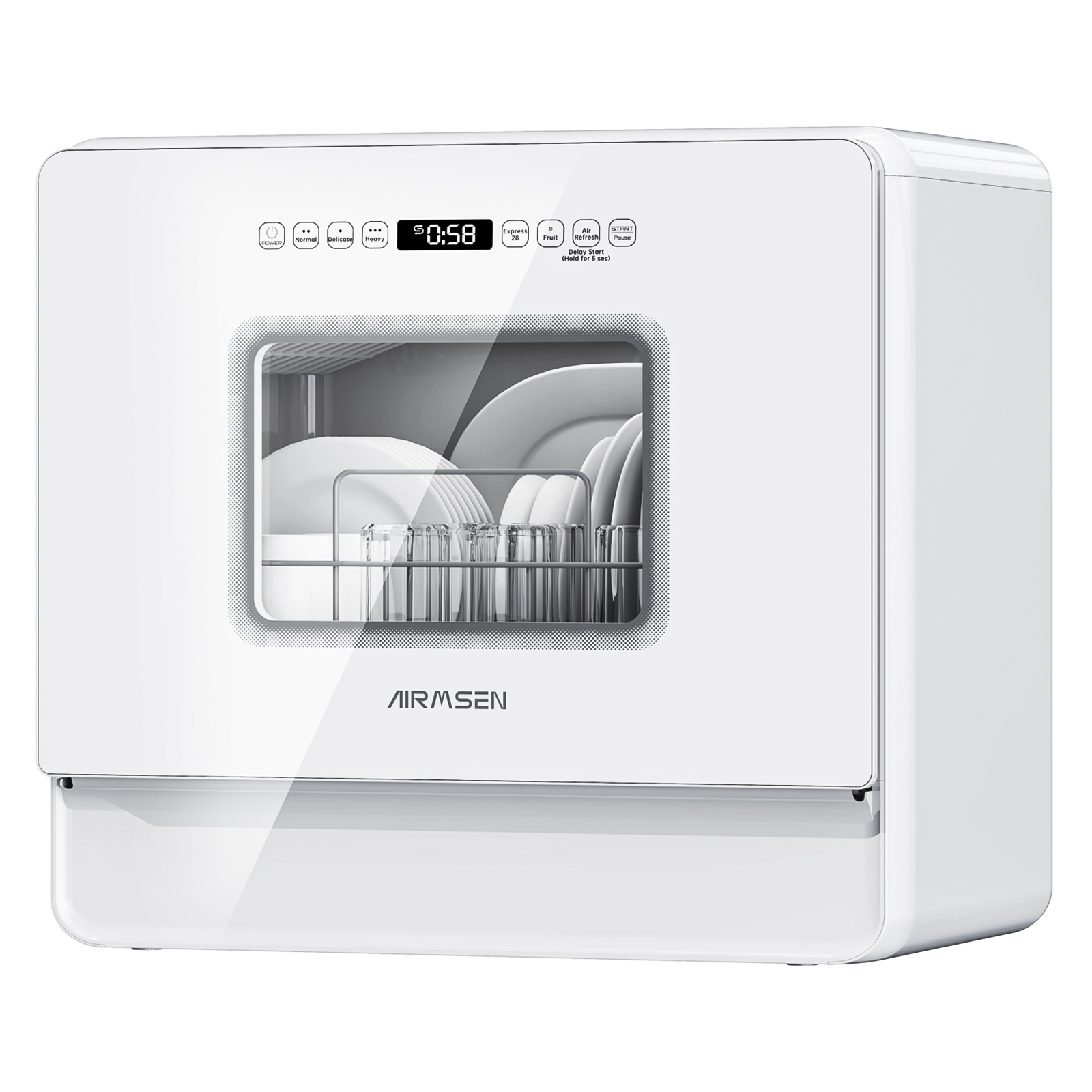 Farberware Professional FCD06ABBWHA 6Pieces Countertop Dishwasher