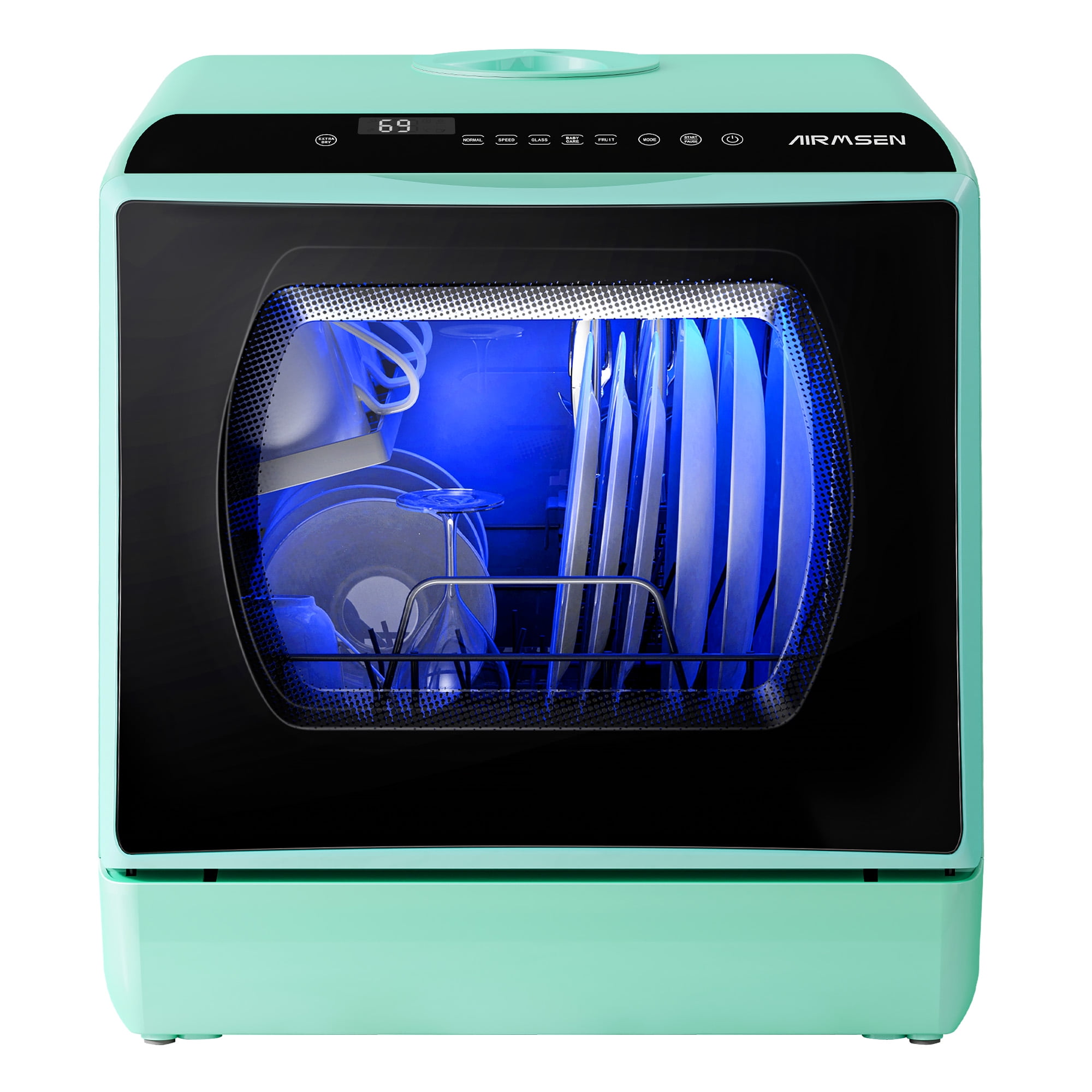 AIRMSEN Portable Countertop Dishwasher with 5Liter Builtin Water Tank